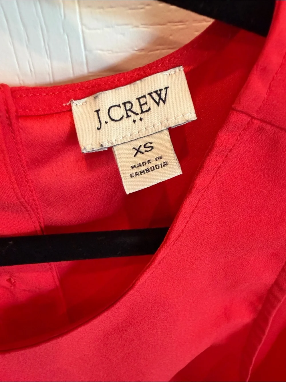 J. Crew Red Sleeveless Crewneck Camisole